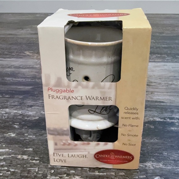Candle Warmers Other - Candle Warmers Live Laugh Love Plug‎ In Fragrance Wax Warmer Gift Holiday NEW